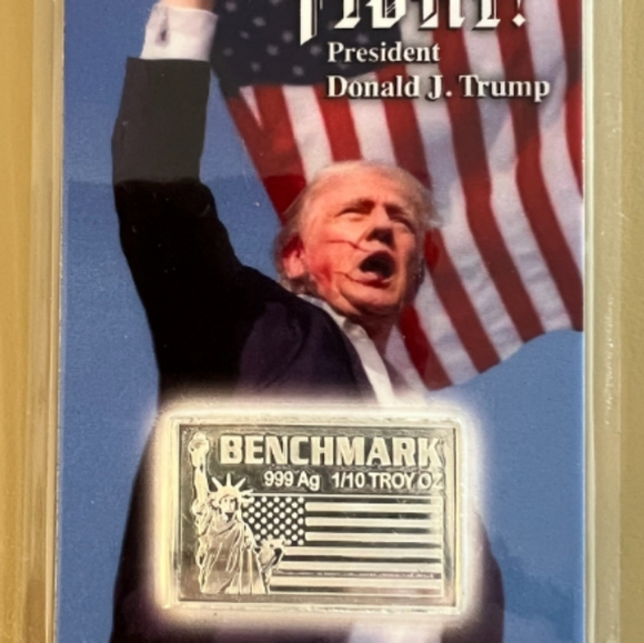 NEW! 2 Pack Donald Trump Assassination Attempt Silver Bar Cards. Certified. - Picture 3 of 4